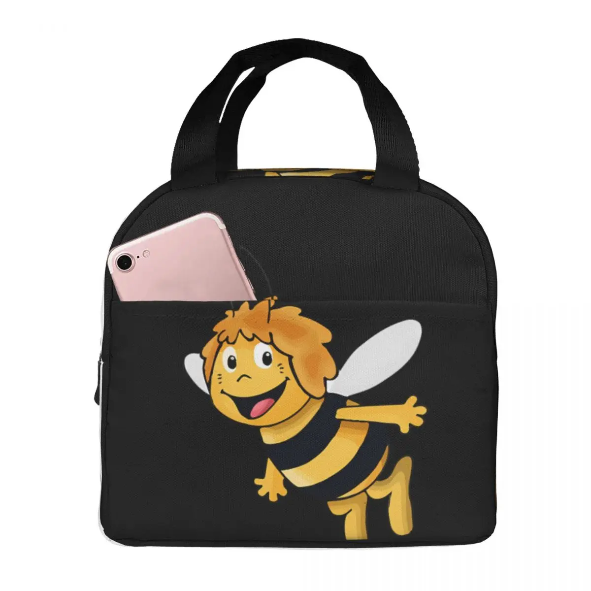 

Maya The Bee Lunch Bag Unisex Portable Cooler Insulated Lunch Box Food Bento Box