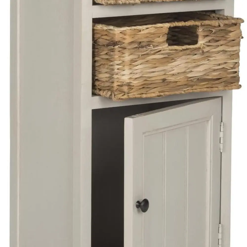 Home Collection Armoire de rangement blanche vintage Connery