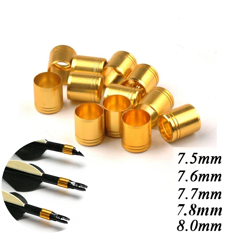 100pcs New Color Archery Collars Explosion-proof Arrow Ring Arrow Accessory Sets for 7.6mm Out-Diameter Shaft Arrow Ring