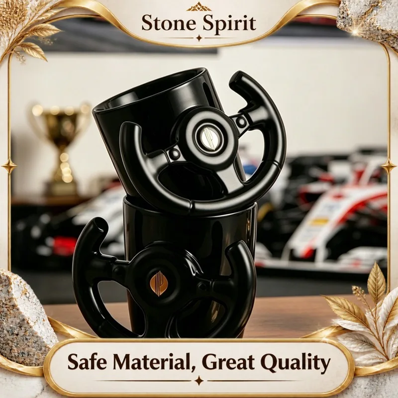Car Themed Ceramic Coffee Mug, Creative Auto Design Couples Tea Cup, Office Home Kitchen Drinkware, Unique Gift for Him Her