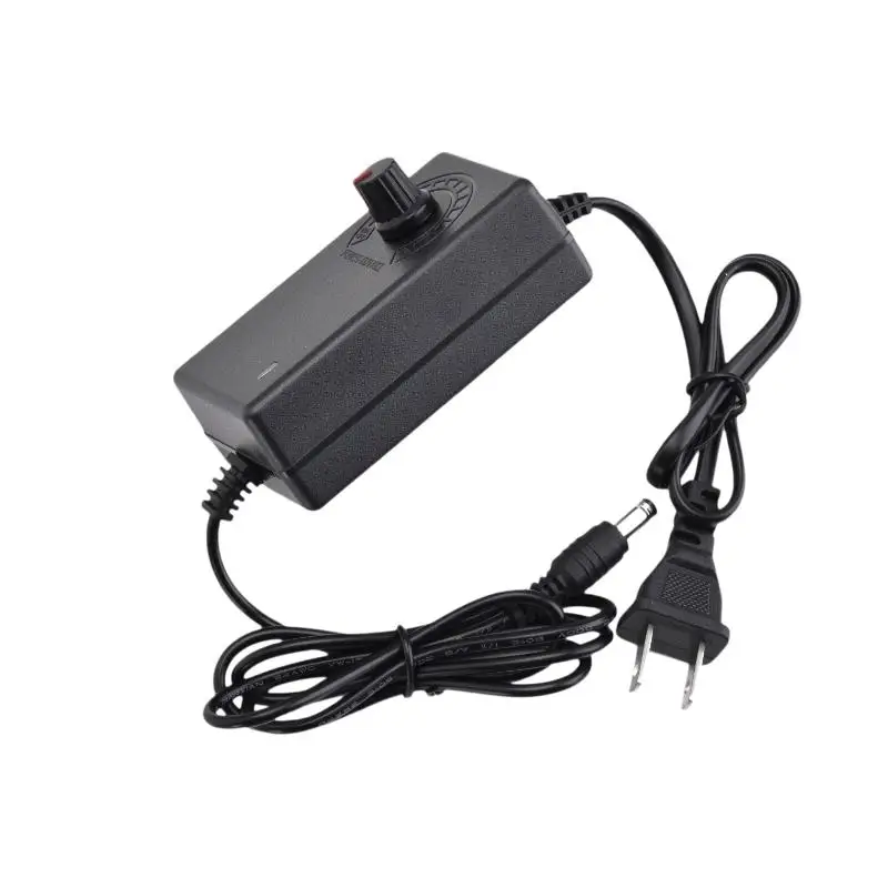 1Pcs US Plug No Display Screen Voltage Regulated Adjustable Power Supply Adapter AC To DC 3V-12V 2A/3-24V 1A Universal Adapter