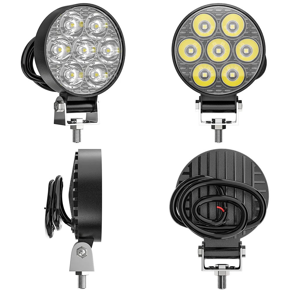 4 PCS 2.5inchLED Work Light Round Square Work Light 12V 24V 4X4 Auto Light Fog Lamp off Road for ATV SUV Spotlight image 6