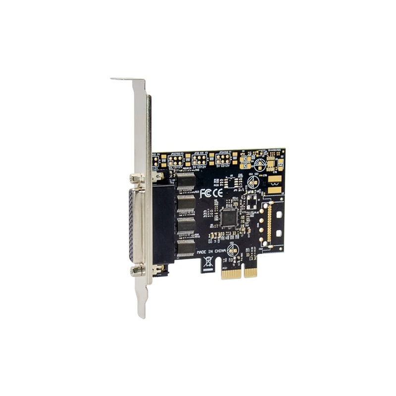 Control Card ST331 Pcie X1 AX99100 4S Industrial RS232 COM Port Control Card Multifunction Convenient Expansion Card Durable