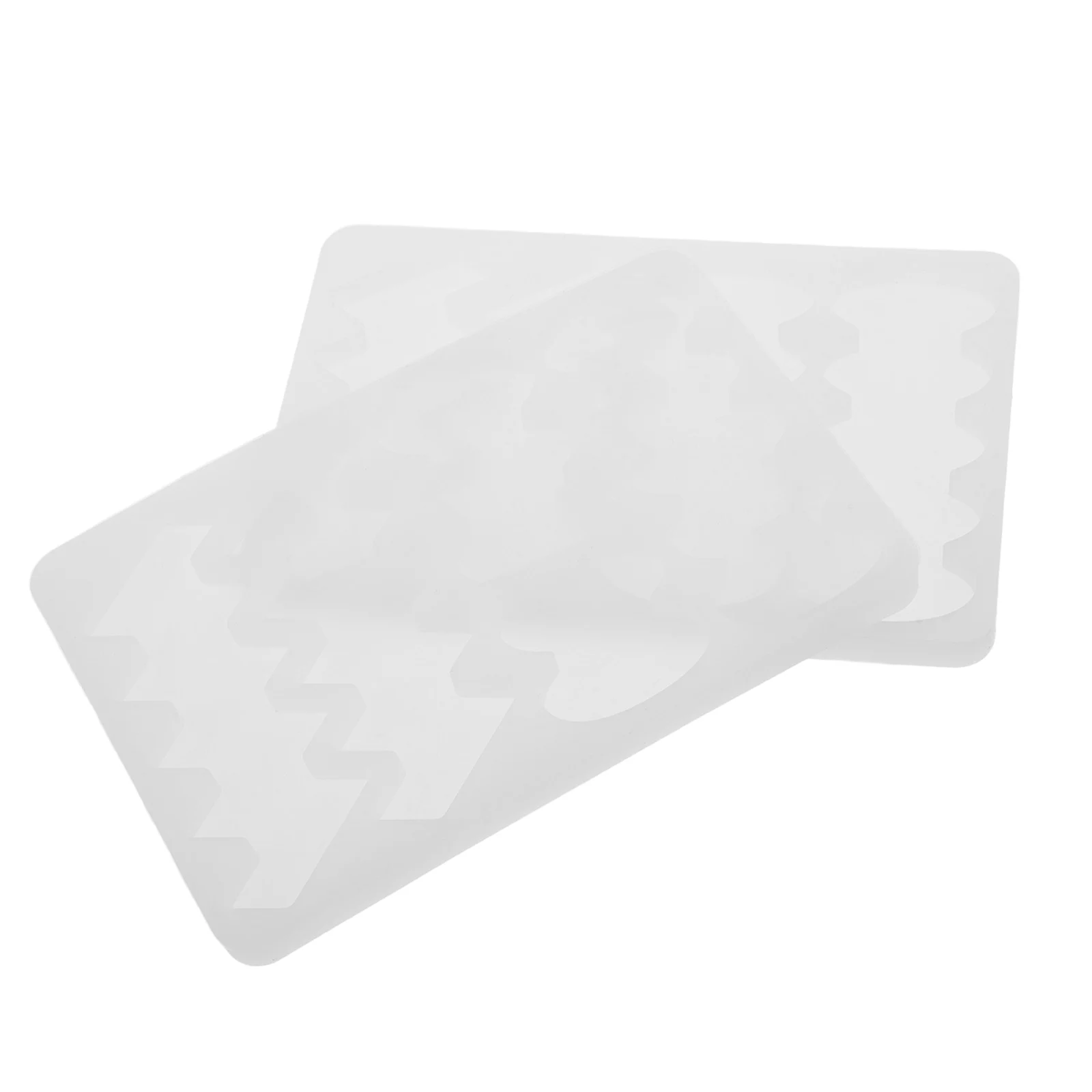 

2pcs Hair Clip Silicone Hairpin Making Tool Resin Casting For Epoxy Crafts Transparent White Barrette Molds For Diy