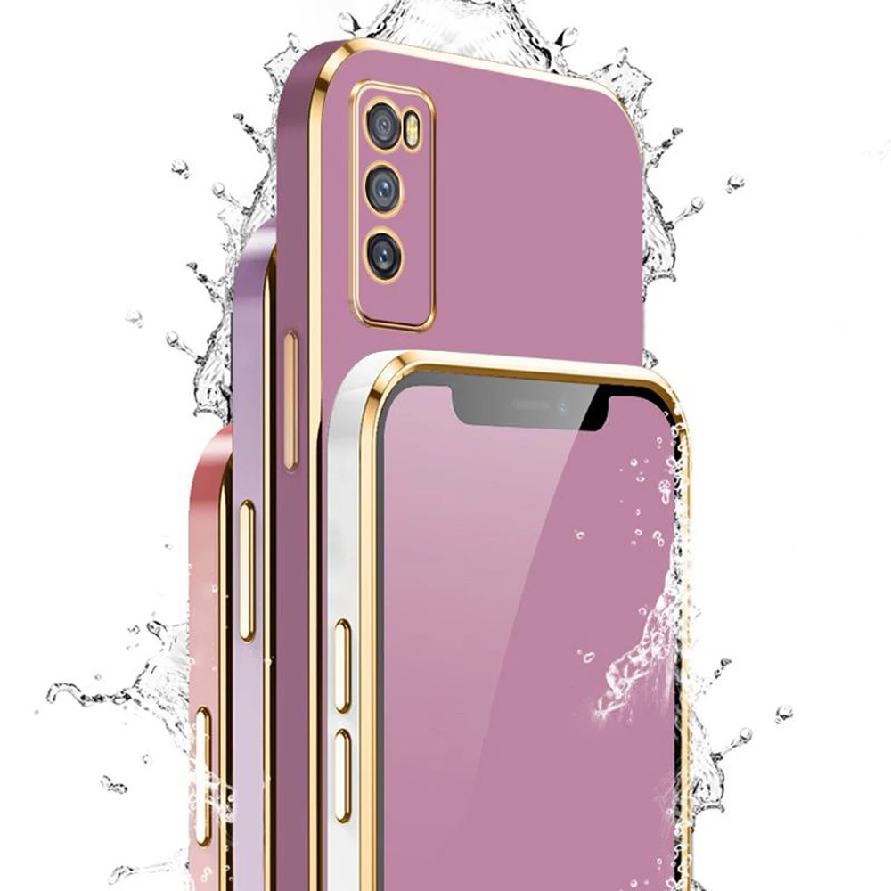 For vivo Y70 Case Vivo v20se Phone Case Luxury Square Plating VIVO V20 SE ShockProof Silicone Back Cover Vivo V2022 V2023 Cases