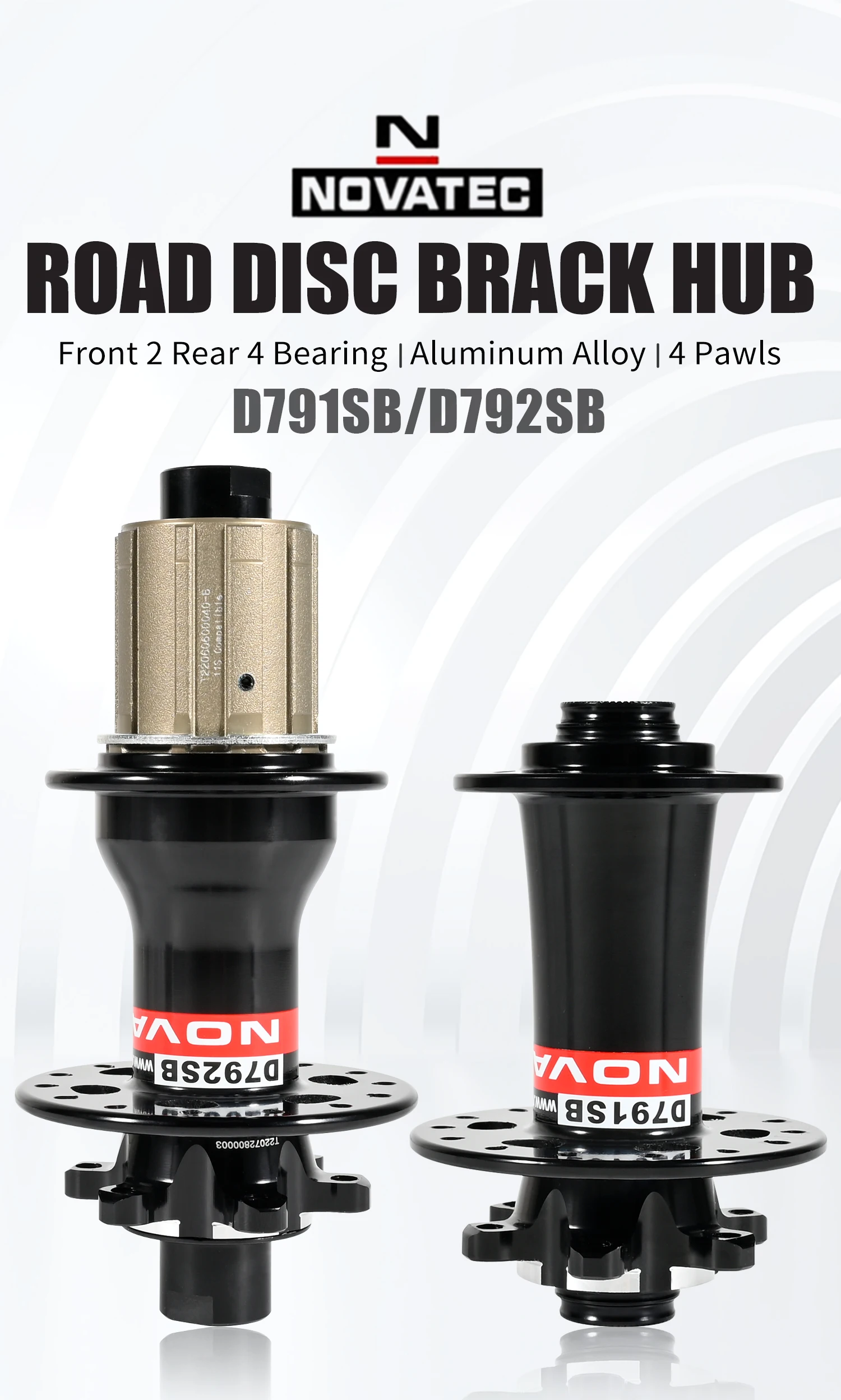 Novatec D791SB D792SB MTB Rennrad Fahrrad Scheibenbremsnaben 100x12 142x12 100x9 135x10 6-Loch 24/28/32H Center Lock QR 8 9 10 11 Fach – Detail 1