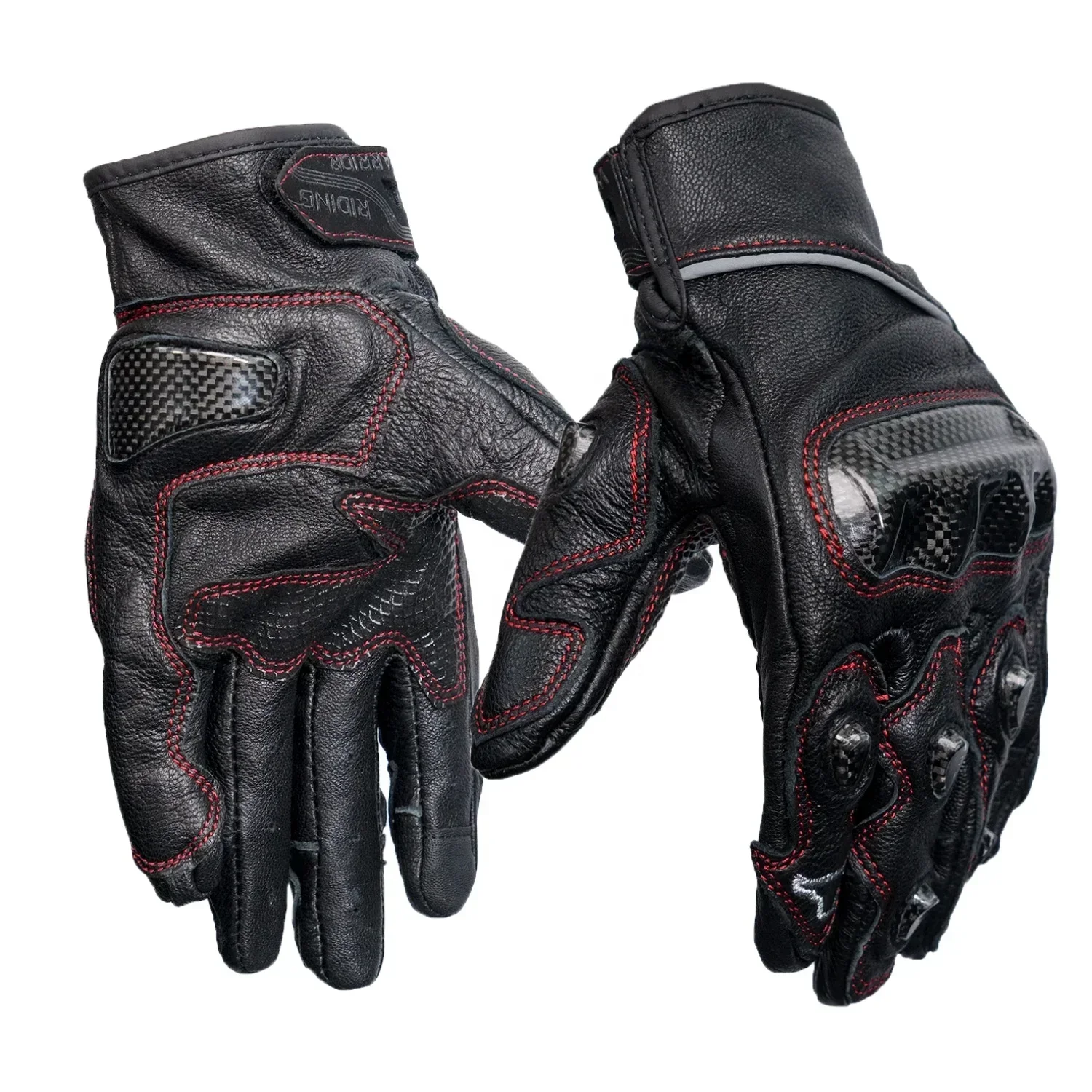 

New Arrive Touchscreen Motorbike Gloves, Full Finger Riding Gloves, Leather Anti-slip Racing Gloves.