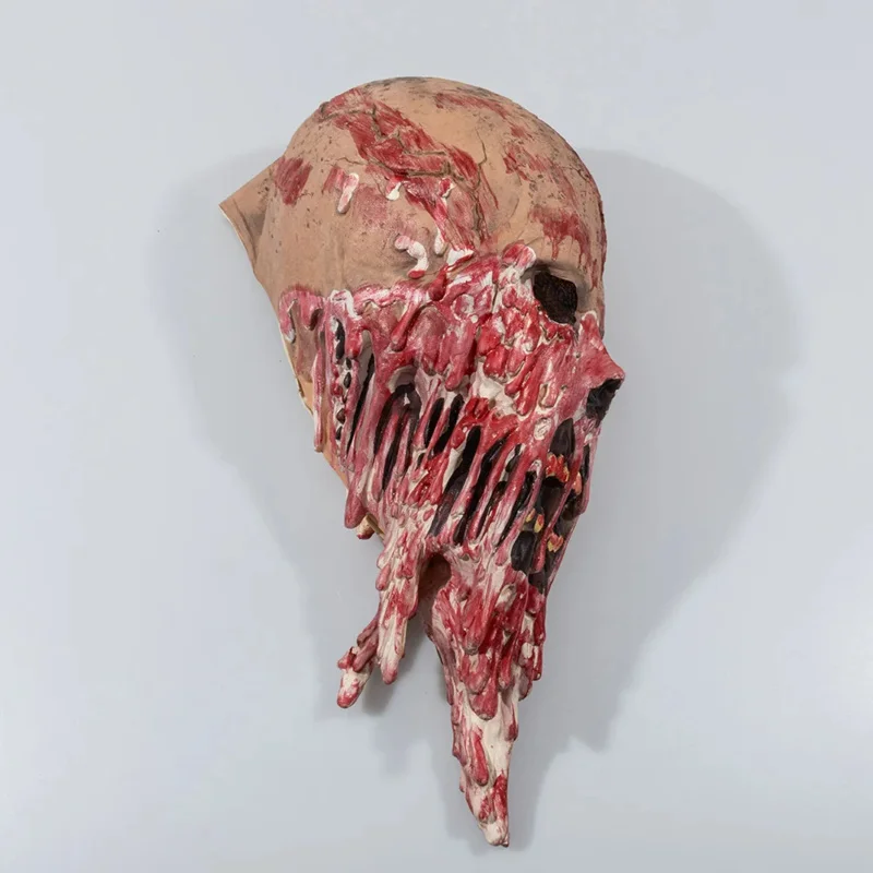 Horror Bloody Skull Mask Cosplay Scary Skeleton Full Face Latex Masks Helmet Halloween Party Costume Props