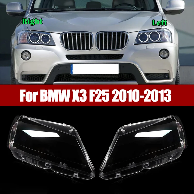 For BMW X3 F25 2010 2011 2012 2013 Headlight Cover Large lampshade Headlamp shade Head lamp Shell Glass Lens Lens Shell