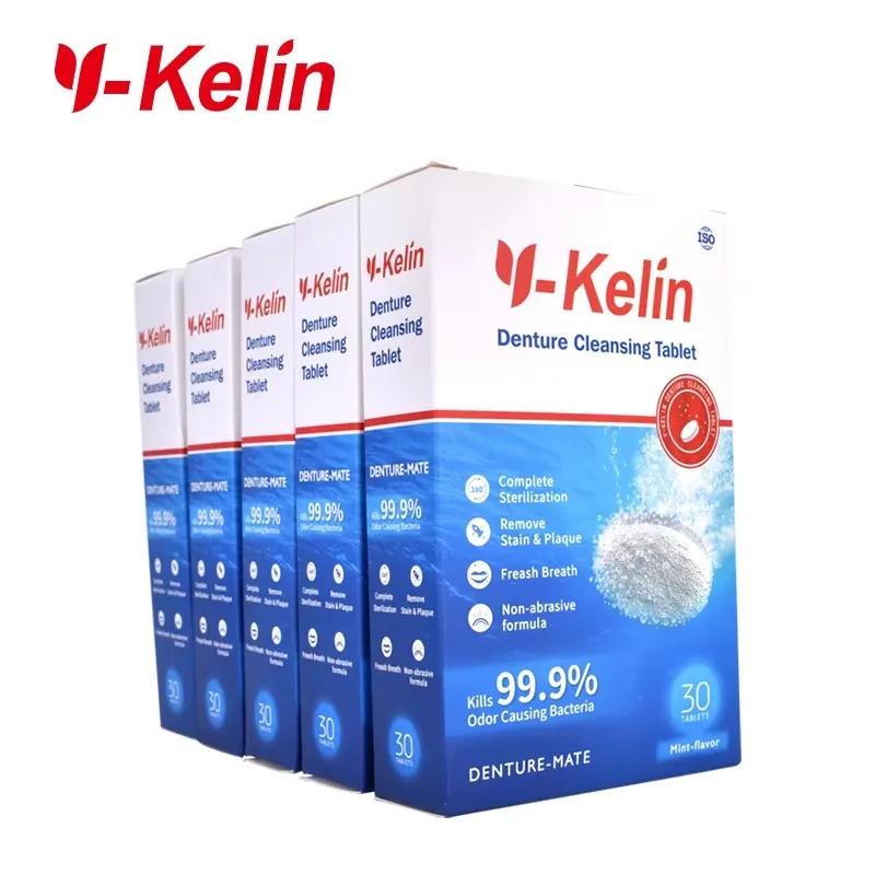 Y-Kelin compresse detergenti per protesi 360 compresse protesi compressa effervescente protesi detergente sterilizzante