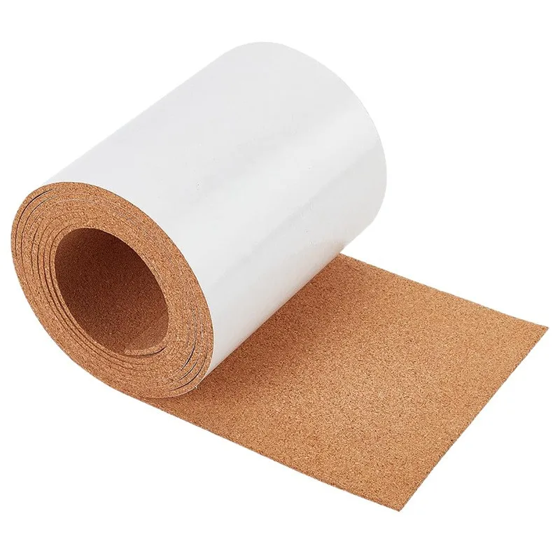 1/2/3mmThick Adhesive Cork Roll Liner Insulation Cork Roll For Drawer Lining Bulletin Board Coasters Door Signs Floor Wall