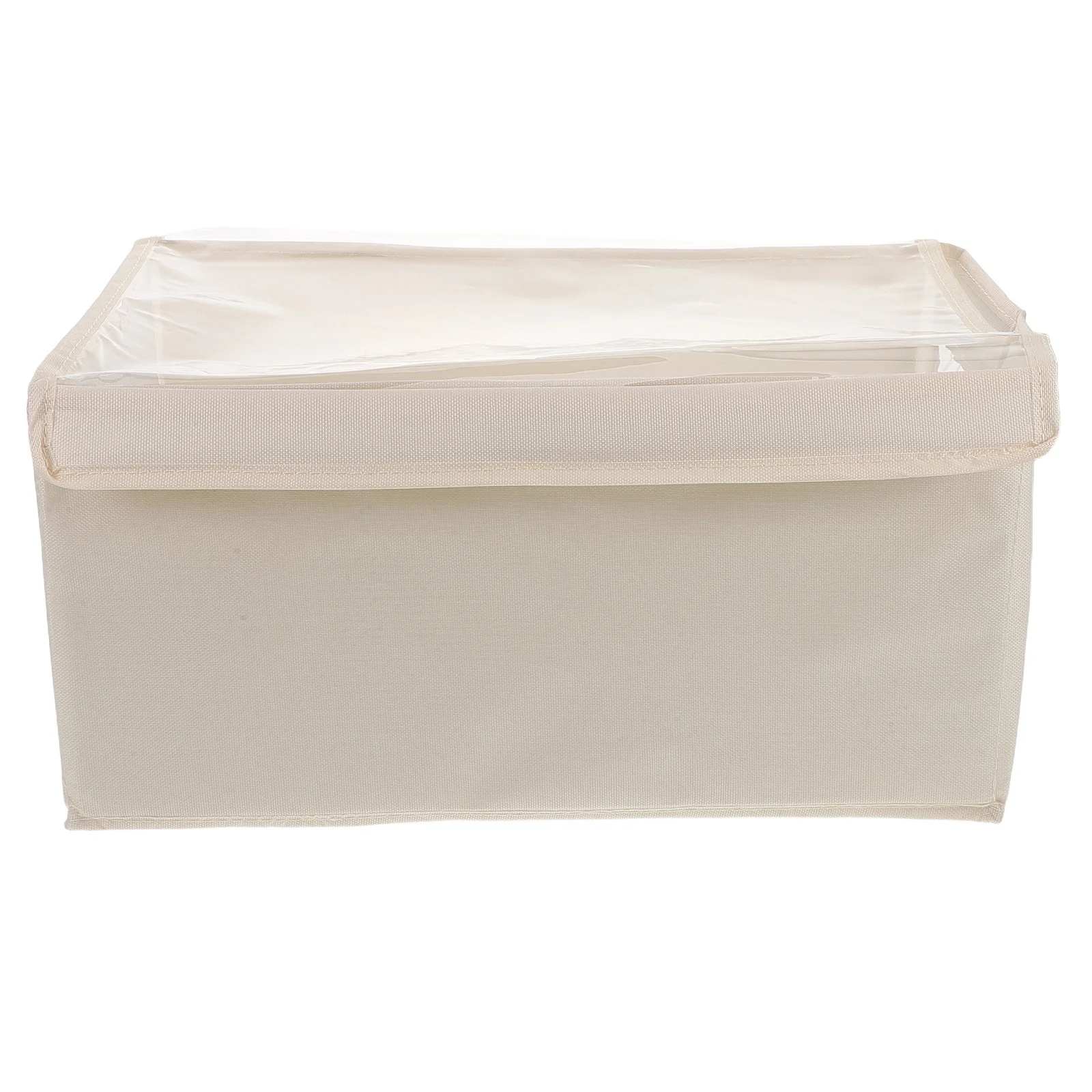 3 قطعة صناديق تخزين الملابس القابلة للطي أكسفورد النسيج غطاء شفاف خزانة منظم لغرفة النوم عنبر المنزل التخزين #4