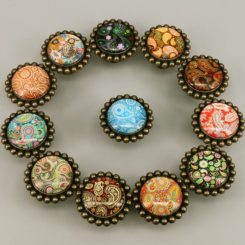 1x 42mm Vintage bronze drawer shoe cabinet knobs pulls Colorful glass crystal kitchen cabinet cupboard door handles