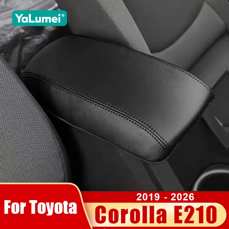 Für Toyota Corolla E210 2019 2020 2021 2022 2023 2024 2025 2026 Hybrid Leder Auto Armlehnenbox Schutzabdeckung Zubehör ﻿