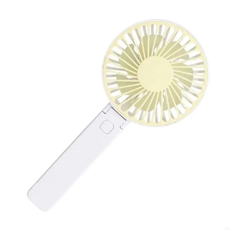 J1HF Handheld Fan 3000mAh Rechargeable Battery Foldable Handheld Fan Battery Operated with 3 Speed for Outdoor Travel