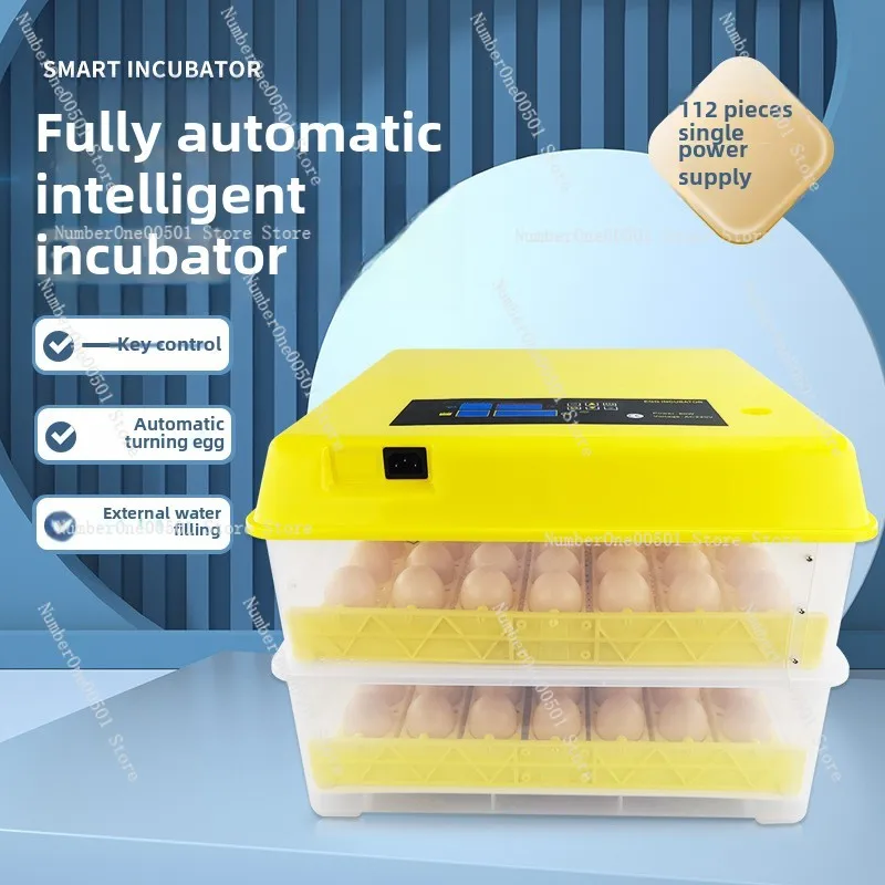 112 Small Household Automatic Incubator, Smart Egg Incubator, Chicken, Duck, Goose, Parrot Egg Incubator Incubator Incubator