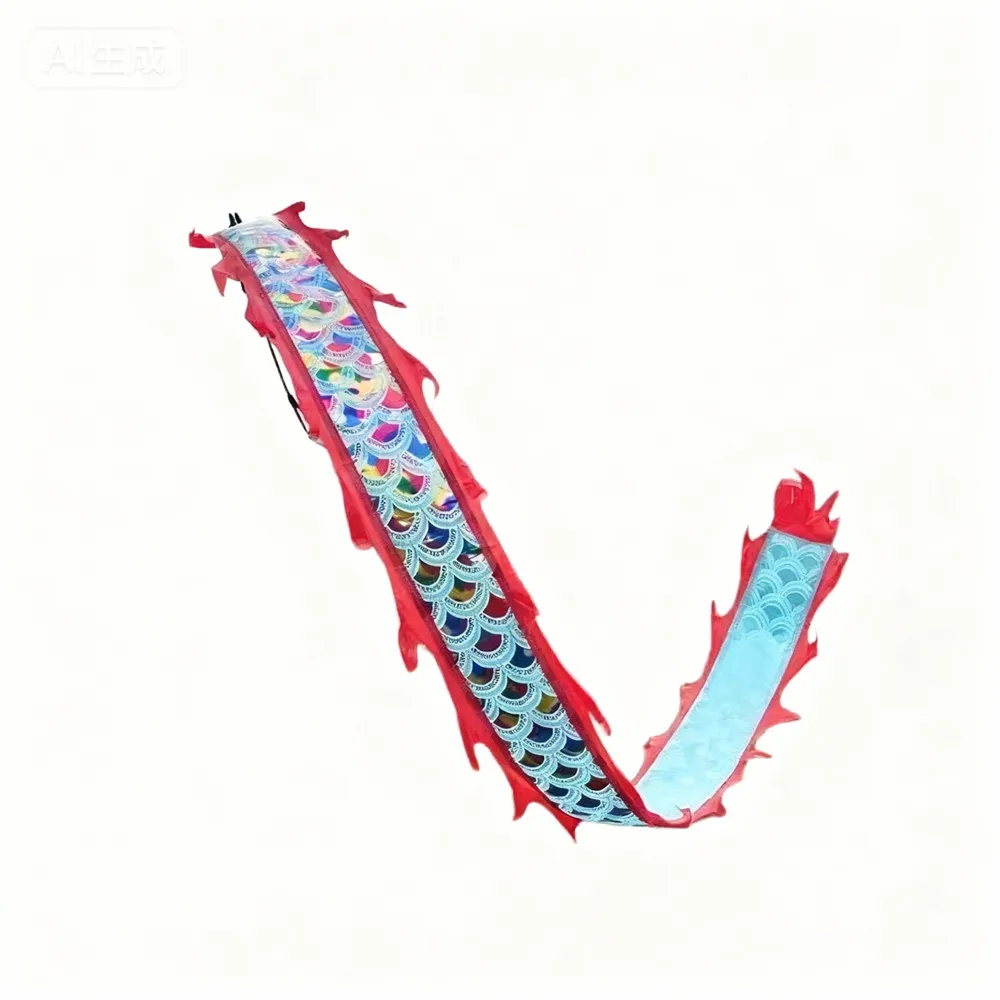 Accesorio de danza del dragón para niños, conjunto de dragón para Fitness al aire libre, accesorios para actuación escolar (cabeza y cola)