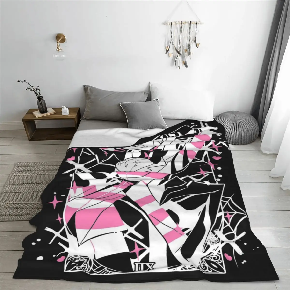 Angels Dusts Hazbined Hoteled Blanket Flannel Summer Multi-function Lightweight Throw Blanket for Bedding Bedroom Bedspreads