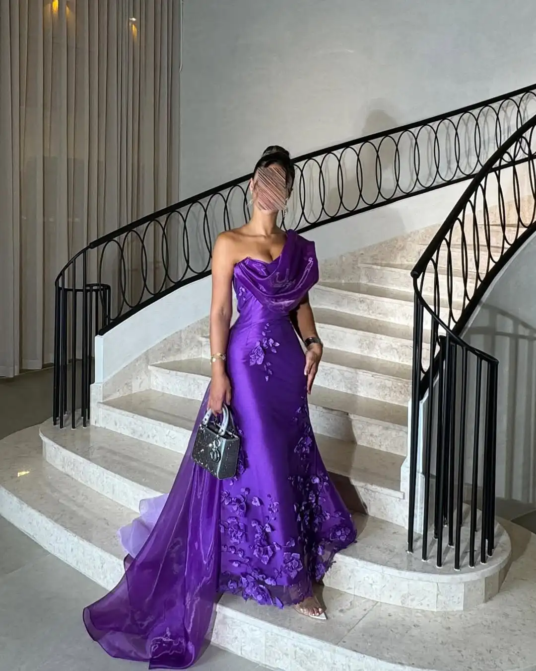 

Элегантные роскошные вечерние платья Adore по индивидуальному заказу, со складками на одно плечо, 3D цветы, женские атласные платья для выпускного вечера длиной до пола, вечерние