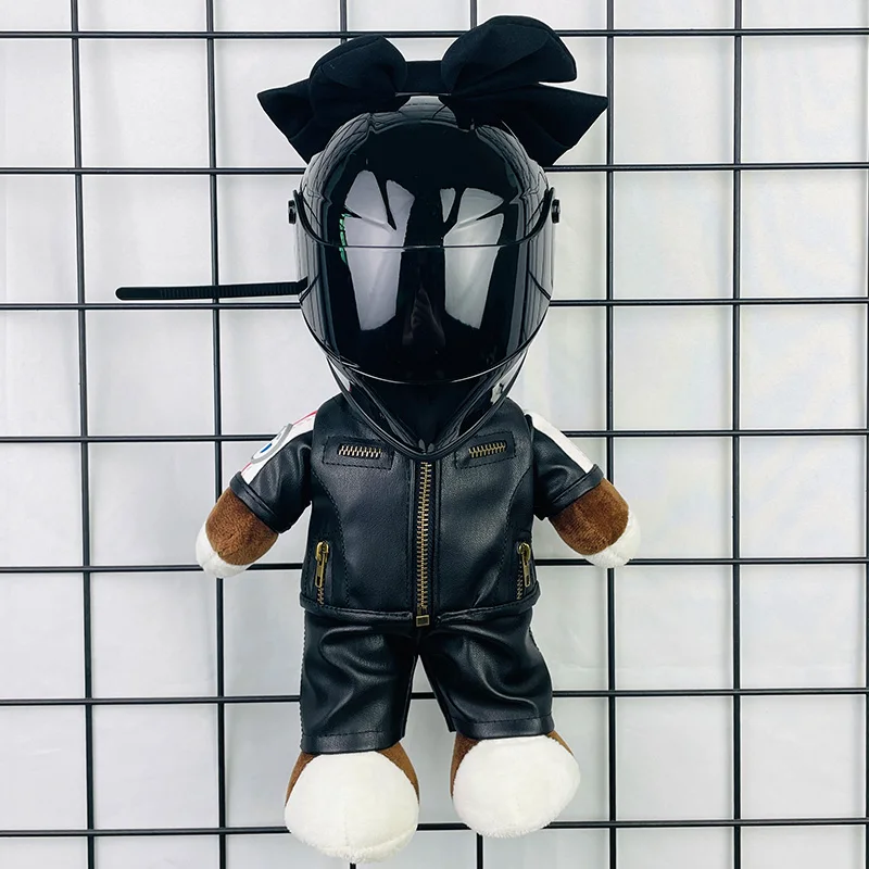 

Мотоциклетный кукольный шлем с бантом, украшения для кошачьих ушей, аксессуары для девочек, подарок, плюшевый мини-маленький шлем