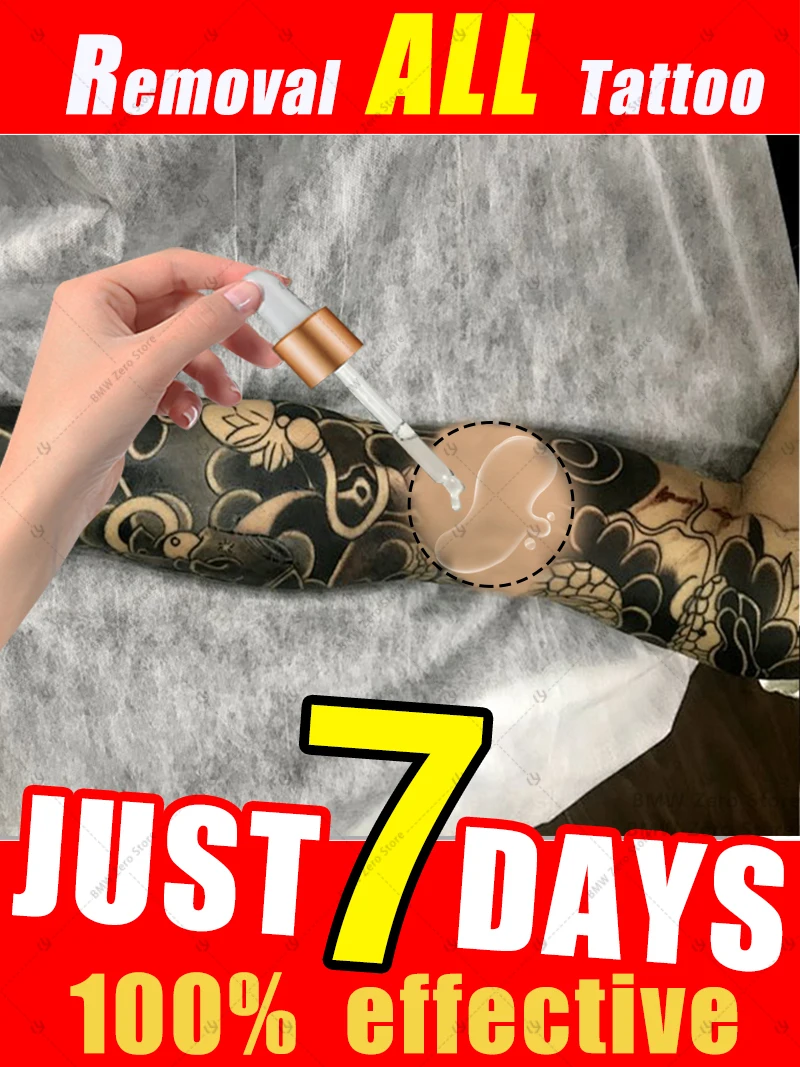 For the Removal of Colored Permanent Makeup Tattoos, Fast Tattoo Removal Cream, Text Tattoo Removal, Pattern Tattoo Removal