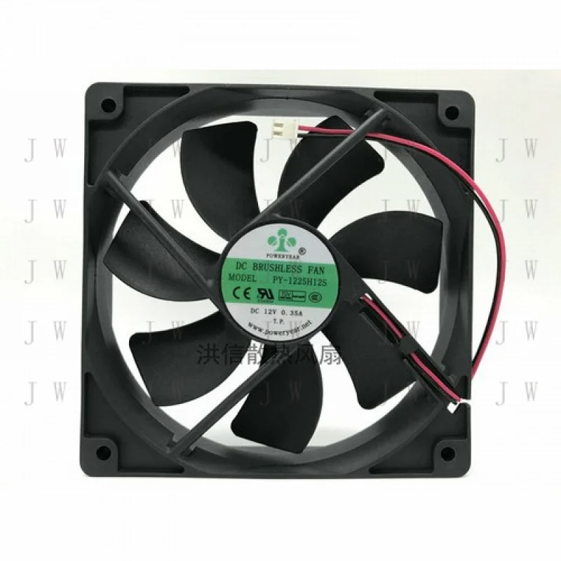 

Вентилятор охлаждения DDJ 1PC для POWERYEAR PY-1225H12S 12V 0.35A 12CM 12025, 2-проводной, 120 мм