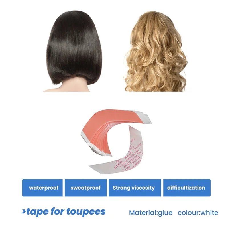 A94E-72 قطعة/الوحدة C + CC سوبر قوي الثنائي تاك الشعر لاصق مزدوج ثابت الشريط شعر مستعار تمديد الدانتيل #5