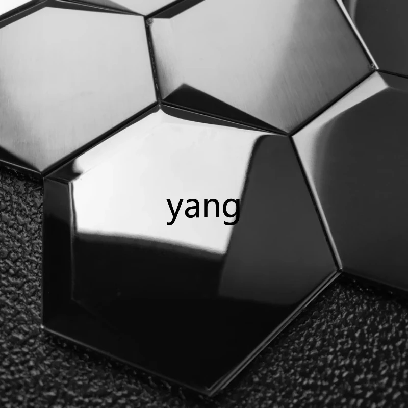 

LTT hexagonal stainless steel mosaic tile metal home shoe cabinet decorative wall sticker