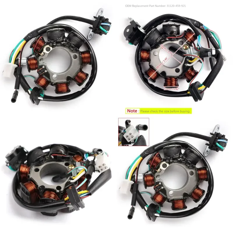 Generator Stator 12V 8 Poles for CT110 Postie Bike 1991-2013 31120-459-921