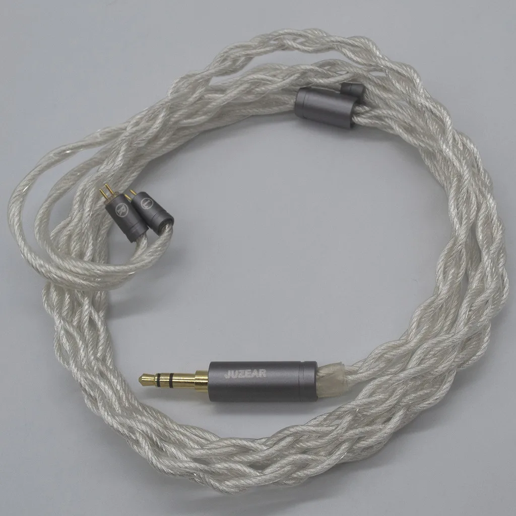 Juzear limpid iem kabel 4-adrig 18 awg 6n ofc kupfer versilbert 2, 5 3,5mm stecker 2-polige kopfhörer upgrade kabel butterfly 41t