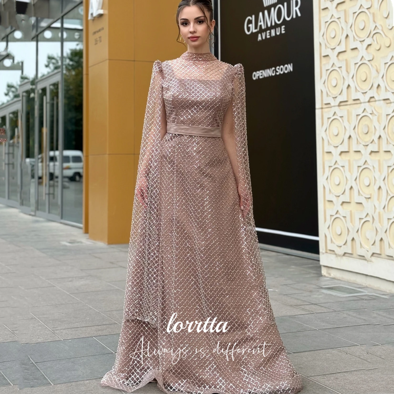 

Lorrtta Блестящие украшения Роскошные вечерние платья 2025 Женское платье для выпускного вечера Платье для особых случаев Вечерние платья Женщины فساتين سهرة