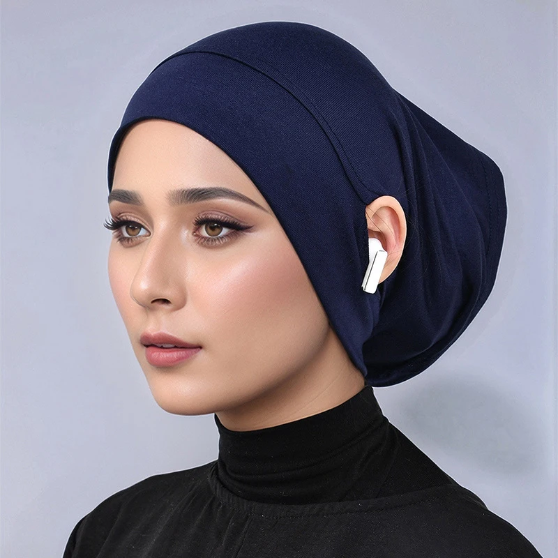 

【New】Solid Turban Ethnic Style Elastic Ribbon Head Scarf For Women Girls Fashion Beanie Hat Head Scarf Fashion Hair Accessories