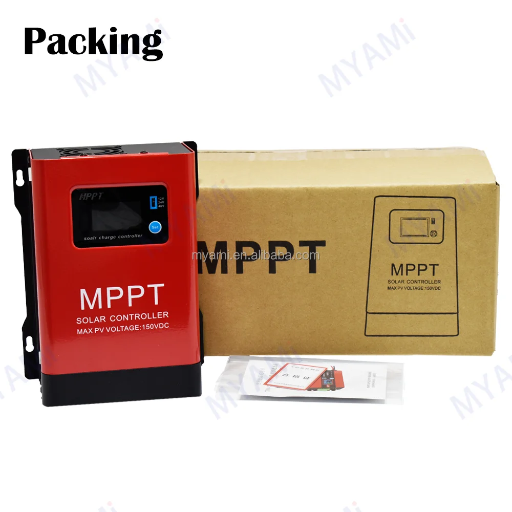 60A 100A Off-grid Solar Charge Controller High Input Voltage Reduce Voltage to 12V 24V 48V MPPT 150V PV Input