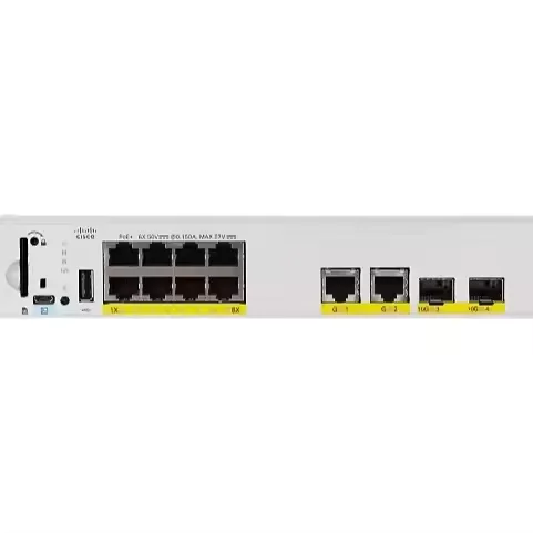 New Cisco C9200CX-8P-2X2G-E Cisco Catalyst 9200CX Network Essentials Switch Compact 8 Ports Managed Rack Mountable