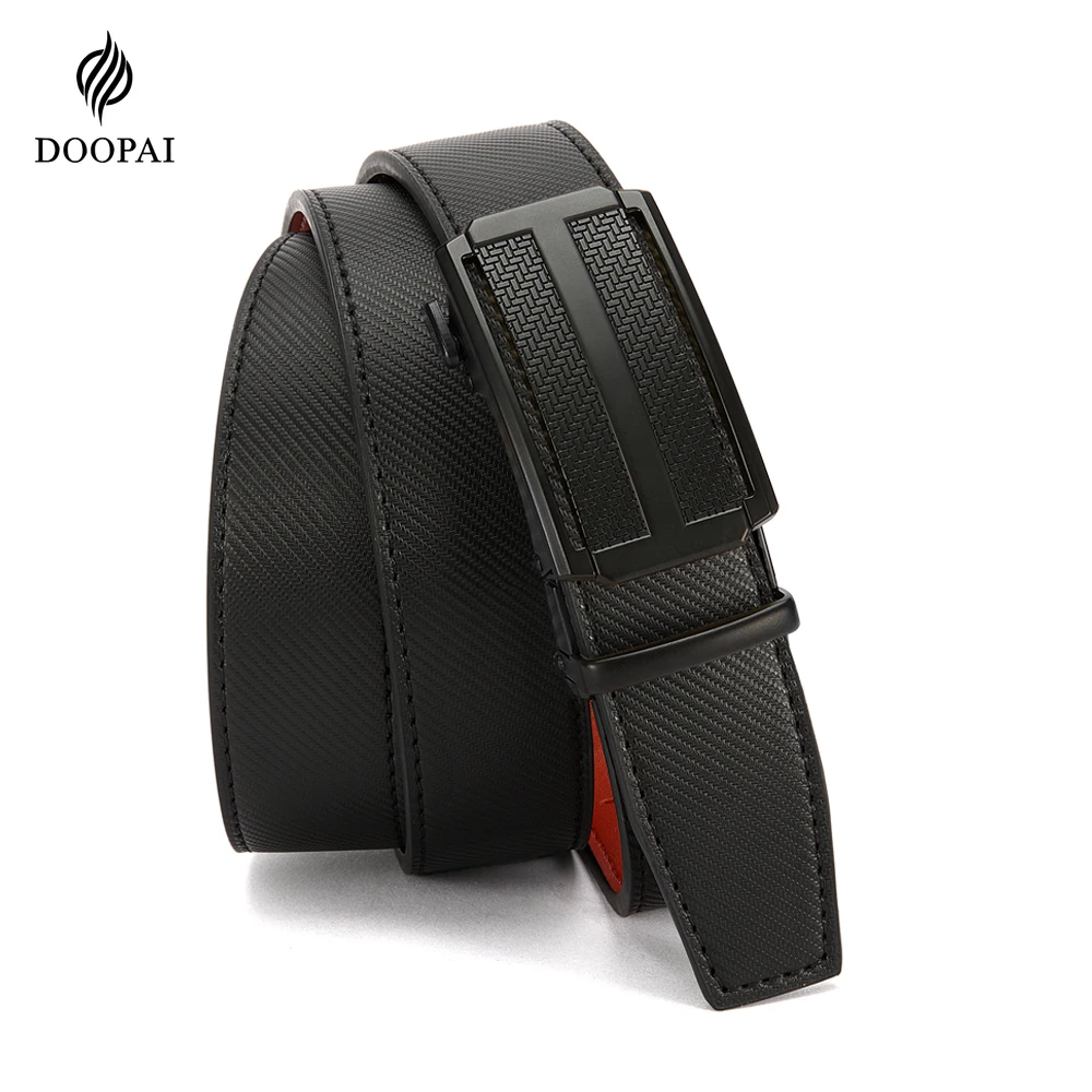 Mens Belt Genuine Leather Luxury Belt Metal Automatic Alloy Buckle Fashion Ratchet Belts for Men Cowhide High Quality Belt