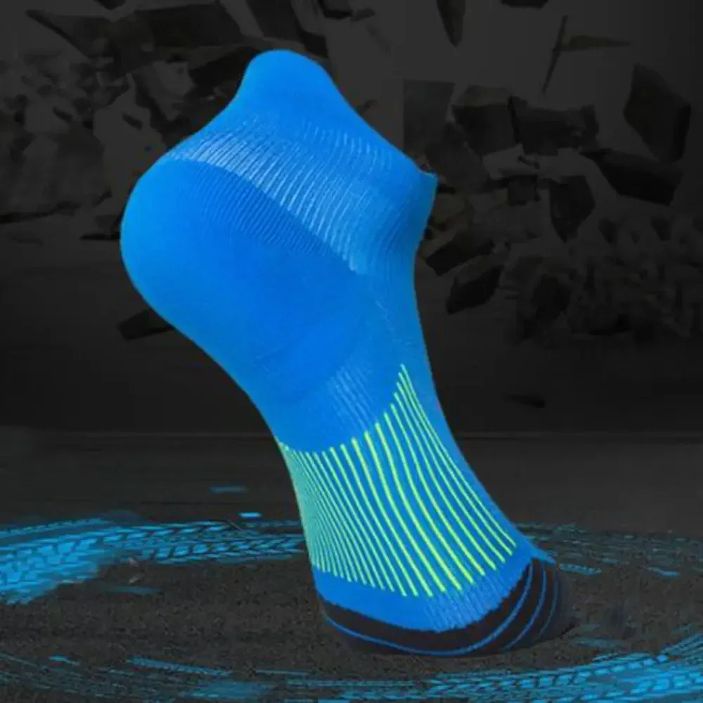 

1 Pair Bright Color Ankle No Show Socks Men Breathable Street Fashion Sport Deodorant Invisible Travel Running Compression Socks