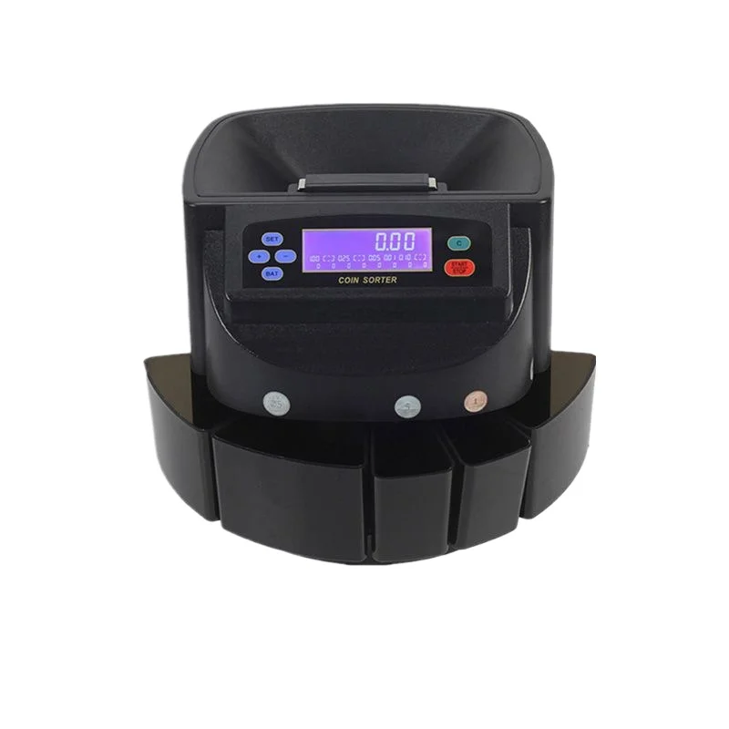 Digital currency machine XD-9005 LCD screen displays the amount and quantity, multi-country coins, US dollar and euro sorter