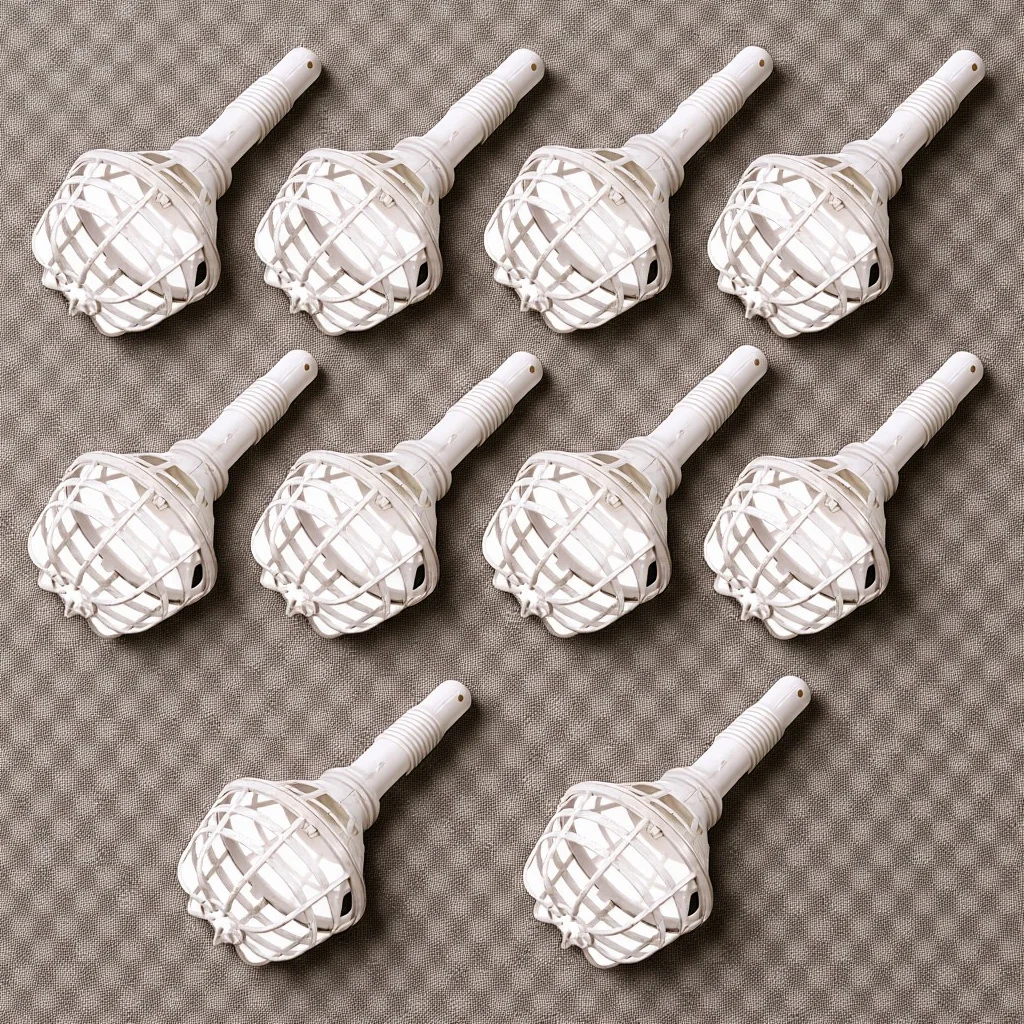 10Pcs Empty Flower Holder Premium Plastic Floral Handle for Wedding Bride Holding Bouquet DIY Fresh Flower Fixing Tool