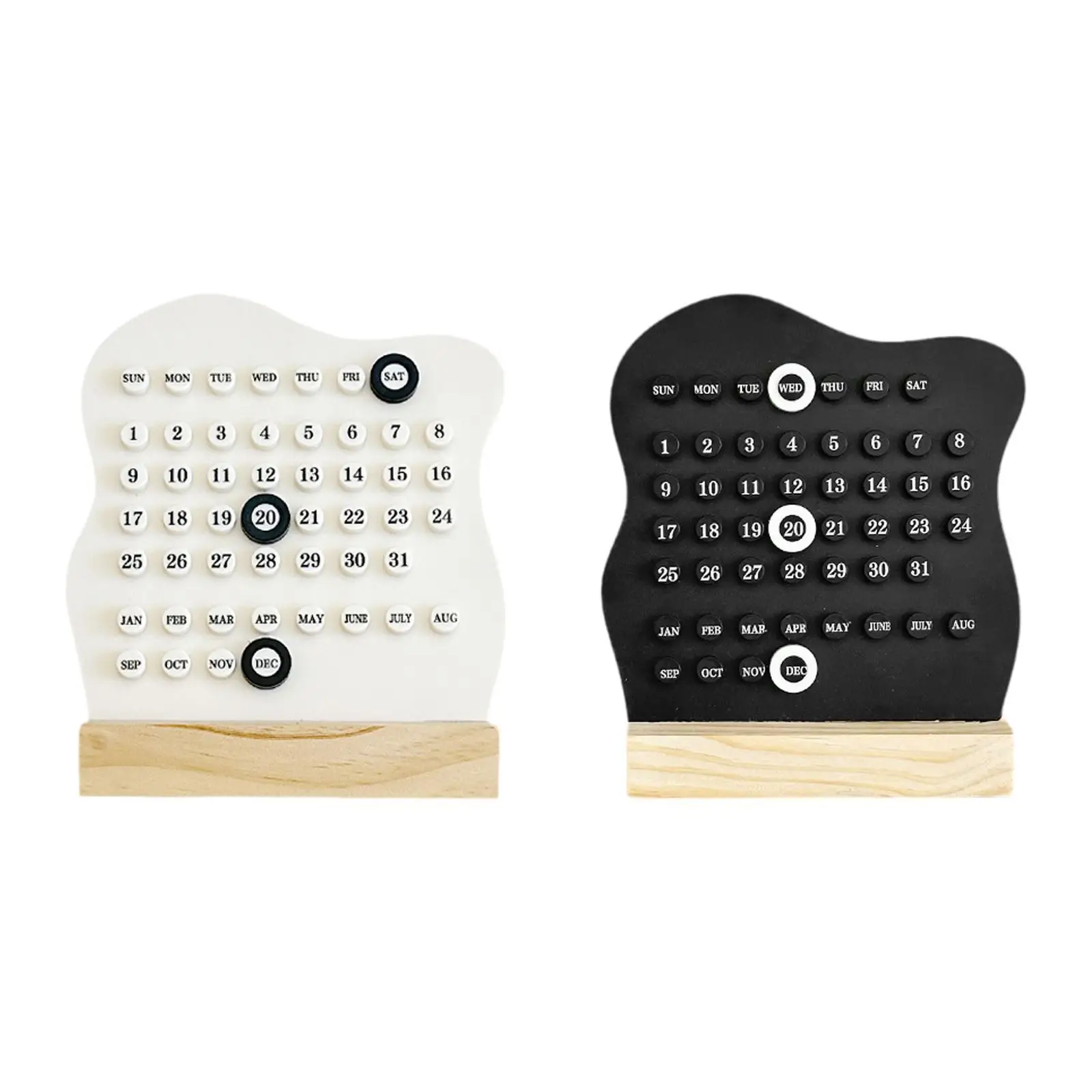 Desk Calendar Unique Creative Planner Calendar for Restaurant Kitchen Office