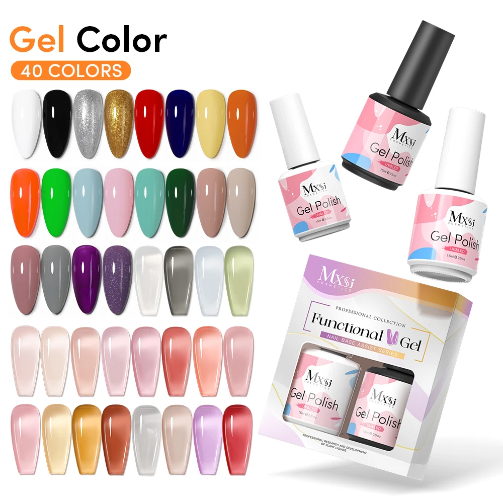 High Shine 15ml No Wipe Top Coat Base Coat ชุด UV LED เล็บเจลเสริม Soak Off กึ่งถาวรเล็บเคลือบเงาชุด
