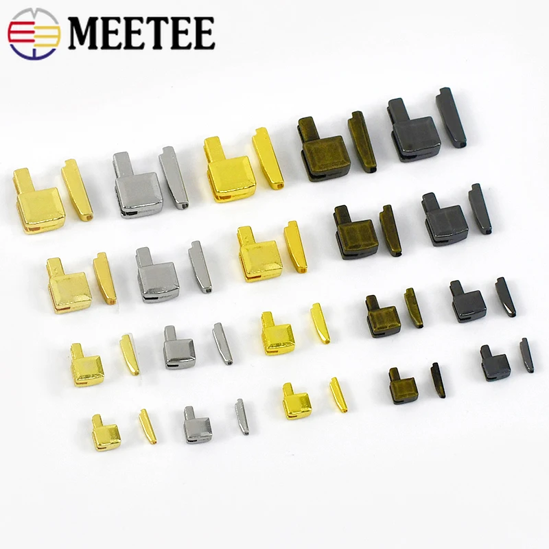 

10/20Sets 3# 5# 8# 10# Metal Zipper Stopper Open-End Insert Pin Bottom Retainer Socket Latch Lock Ziper Tape Slider End Repair