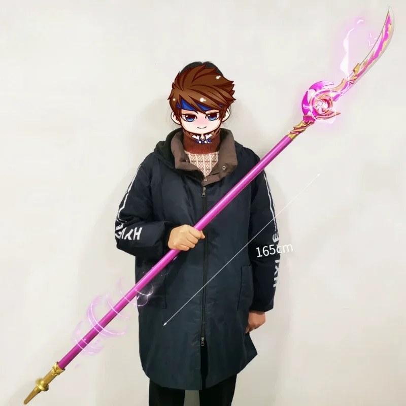 Xiao Zhongli Cosplay Weapon Vortex Vanquisher Genshin Impact Cosplay Weapon Props Yae Miko Engulfing Lightning Magic Wand Props