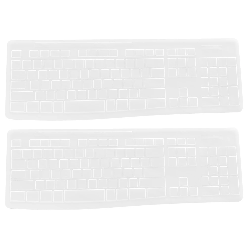 

2pcs Keyboard Protector Transparent Silicone Film Dustproof Waterproof for MK270 Lightweight Long Life Easy Roll