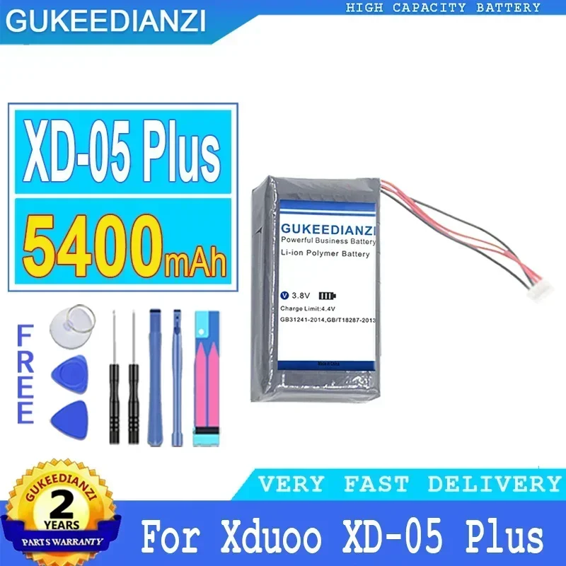 

5400mAh High Capacity Replacement Battery For Xduoo XD-05 Plus Portable Battery