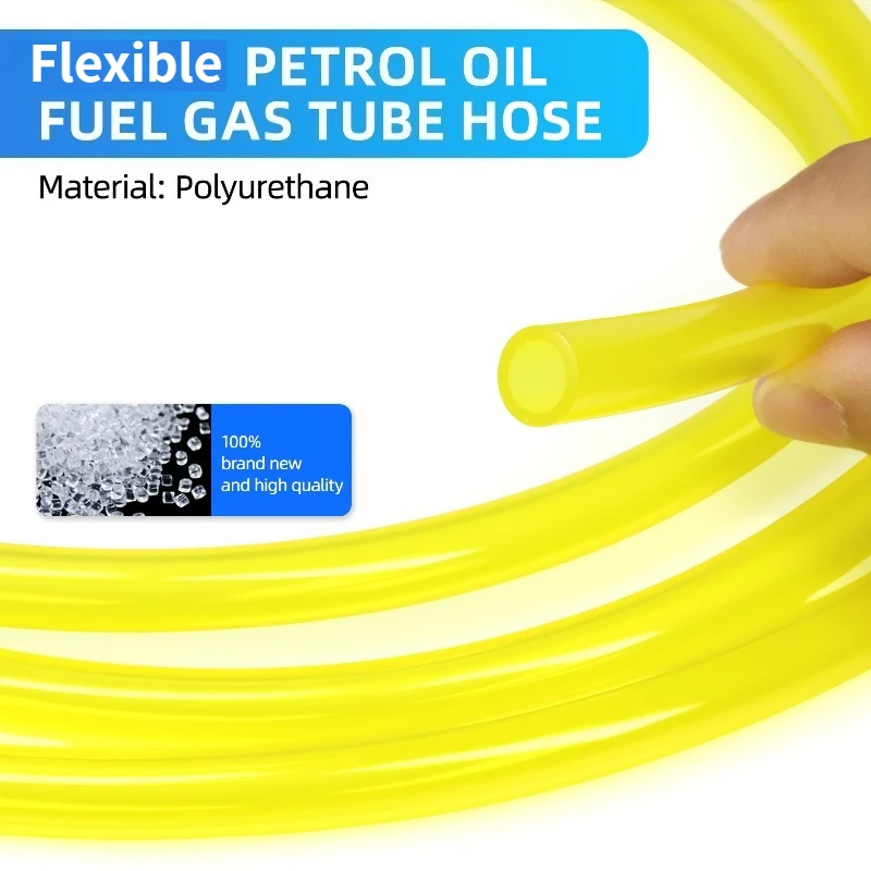 Yellow Transparent TPU Fuel Pipe ID 2/2.5/3/4/5/6/7mm Oil Resistant Motorcycle Auto Fuel Tank Connector Tube Hose
