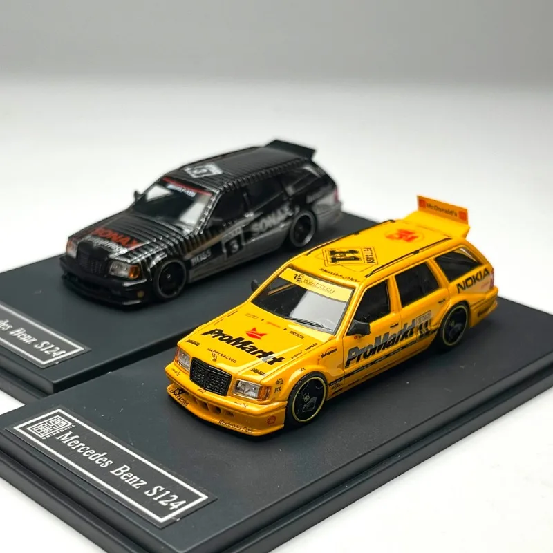 In stock 1: 64 S124 Travel Modified Alloy Car Model Creative Decoration Item-Holiday Gift-High-end Collection-Gift for Boys
