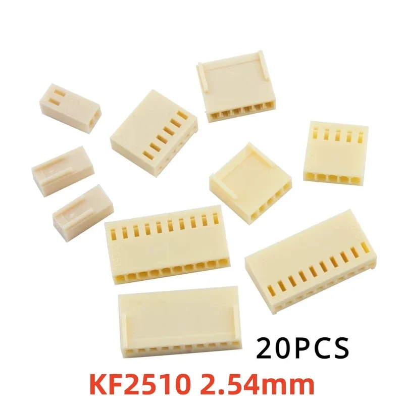 20pcs/lot KF2510 KF2510 2/3/4/5/6/7/8/9/10/11/12 Y 2510 2.54 mm Male Connector Right Angle Pin Header 2.54mm