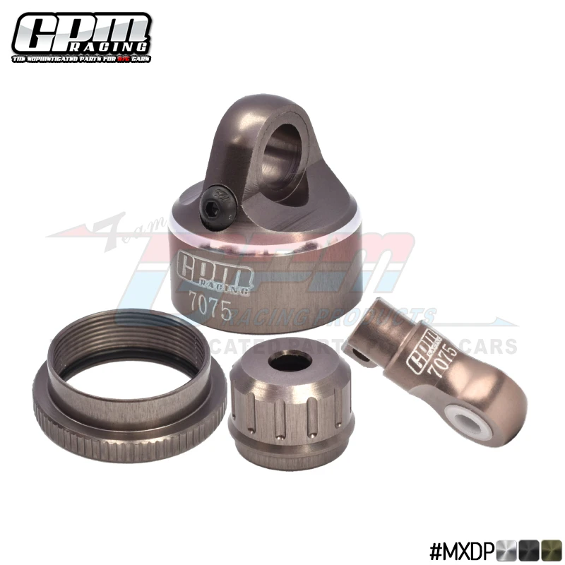 GPM-7075 Shock Cap e Shock End Set para Motocicleta, Alumínio, LOSI 1/4, Promoto-MX