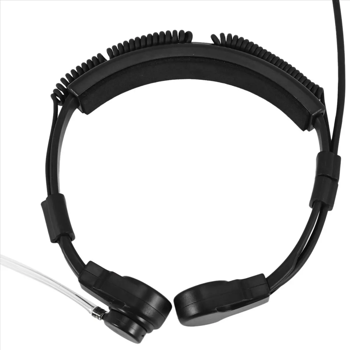 #85V Consumer Electronics,3.5mm plug Throat earphone Headset with Throat Mic for smartphones (Black)