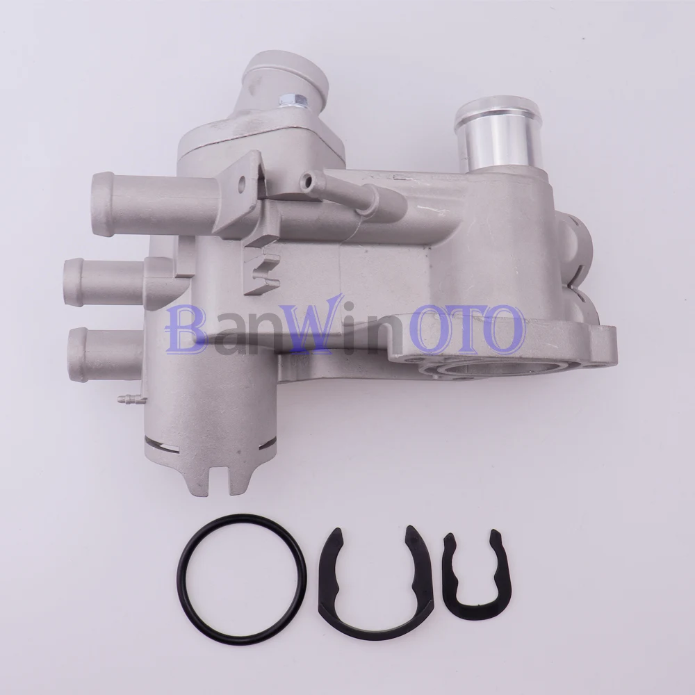 Aluminum Thermostat Housing Coolant Water Outlet Hose fit for Seat Skoda Ibiza VW Golf Caddy 032121111N 032121111M 032121111Q